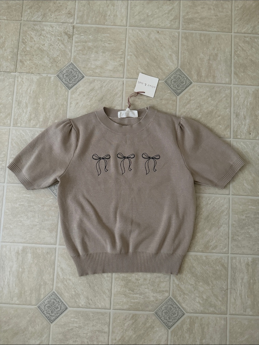 Olive and Oak Bow Sweater NWT